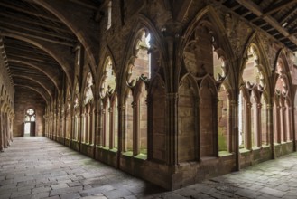 Cloister, Gothic Church of St. Peter and Paul, Saints-Pierre-et-Paul, Wissembourg, Weissenburg,