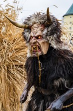 Krampus with wooden mask, Berchtesgaden, Berchtesgadener Land, Upper Bavaria, Bavaria, Germany