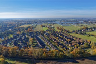 The Fritz-Bringmann-Ring and Homannring residential areas in FÃ¼nfhausen in Hamburg's Vier- and