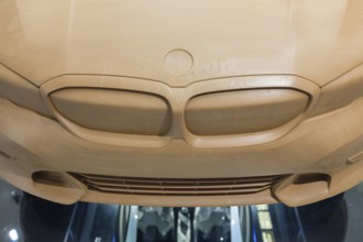 Clay model, clay model of a BMW vehicle used during the design process. These life-size models are