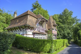 Timbered house, Vaucottes, Vattetot-sur-Mer, Seine-Maritime Department, France