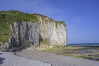 Chalk Cliff Coast and Beach, Vaucottes, Vattetot-sur-Mer, Seine-Maritime Department, France