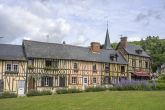 Timbered houses, Le Bec-Hellouin, Eure, France