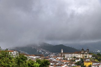 A dark and stormy day in the historic city of Ouro Preto in Minas Gerais, Ouro Preto, Minas Gerais,