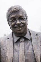 Walter LÃ¼bcke memorial at the erection of Walter LÃ¼bcke Platz in front of the Konrad Adenauer