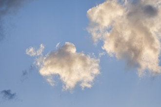 Dramatic cloudy sky just in front of sunset