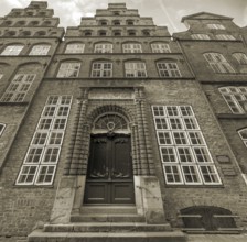 The Schabbelhaus, a Renaissance building, the entrance portal with terracotta decoration, built in