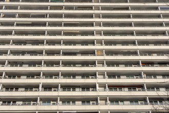High-rise residential building on Spandauer Strasse in Berlin, Germany