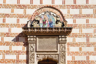 Saint Anthony Princely Church or Old Court Church, Carved stone portal, Bucharest, Romania