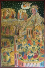 Orthodox Cathedral of Saints Peter and Paul, Wall paintings detail, Constanta, Romania