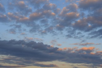 Evening cloud sky, DarÃŸ, Mecklenburg-Western Pomerania, Germany