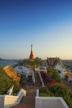 Wat Khao Chong Krachok, sunset, Prachuap Khiri Khan, Prachuap Khiri Khan Province, Central