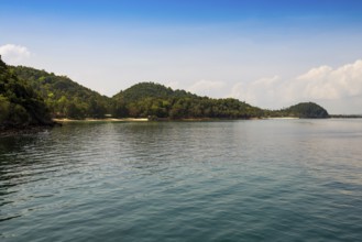 Island with coral reef, Koh Talu, Prachuap Khiri Khan Province, Central Thailand, Thailand