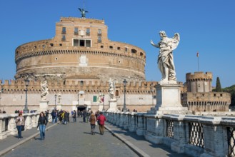 View of Castel Sant'Angelo Sant' Angelo built as an ancient mausoleum Hadrian burial site for