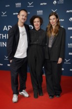 Jonas Dornbach, Maria Schrader and Janine Jackowski at the festival opening and the premiere of the