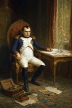 The French Emperor Napoleon Bonaparte, in Fontainebleau Castle, portrait, symbolic image of France,