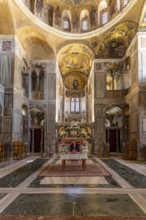 Epitaphios in the interior of the Katholikon, Hosios Luke monastery, UNESCO World Heritage Site in
