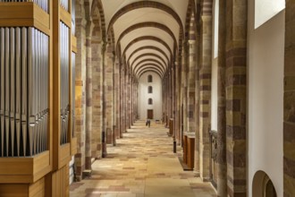 Interior of Speyer Cathedral in Speyer, Rhineland-Palatinate, Germany