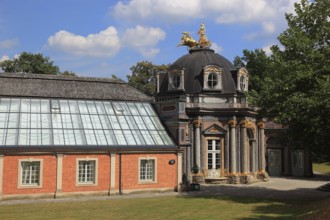 Orangery with Sun Temple, Hermitage in Bayreuth, Upper Franconia, Bavaria, Germany
