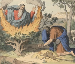 Biblical story, The Burning Bush, refers to the biblical narrative in which God Moses appears on