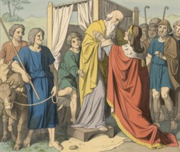 Biblical story, Jacob's journey to Egypt, is described in the Bible, where his sons first travel to