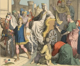 Biblical story, Joseph's Exaltation, relates to his appointment as ruler of Egypt following the