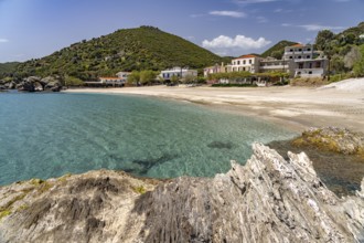 The beach of Kalamos, island of Euboea or Evia, Greece
