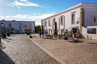 Courtyard of the Cidadele de Cascais Artists' Farm in Forte de Nossa Senhora da Luz de Cascais,