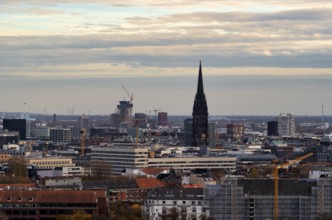 Elbtower building ruin, planned by Signa Holding, René Benko, insolvency doctor, St. Nikolai