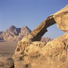 Natural rock bridge, Wadi Rum, Jordan