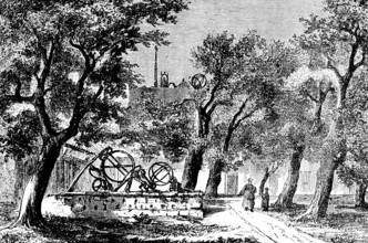 Observatory in Beijing, determining the position of the moon and sun, stars, observing, astronomy,