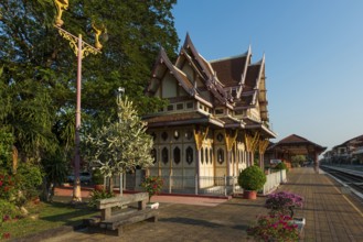 Royal Railway Station Pavilion, Hua Hin, Prachuap Khiri Khan, Central Thailand, Thailand
