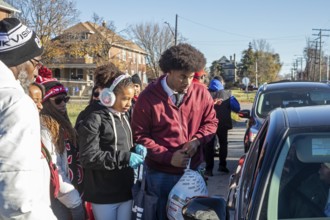 Detroit, Michigan, USA - 22 November 2025 - The Kappa Detroit Foundation distributed frozen turkeys