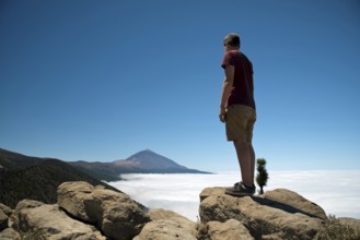 Europe, Spain, Canary Islands, Tenerife, Teide National Park, panorama from Las Canadas del Teide