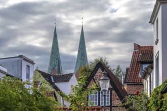 St. Mary's Church Towers, Hanseatic City of LÃ¼beck, Schleswig-Holstein, Germany