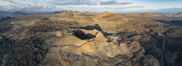 VolcÃ¡n de Las Nueces volcano, picturesque volcanic landscape with volcanic craters and lava fields