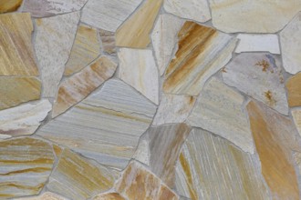 Natural stone with different grain, wall background, allover pattern, structure, Germany