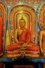 Buddha statue in Isurumuniya Rajamaha Viharaya temple, Anuradhapura, Sri Lanka