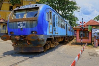 Train arriving in the Kandy Railway Station, Sri Lanka