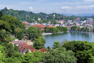 View over Kandy Lake, Kandy, Sri Lanka