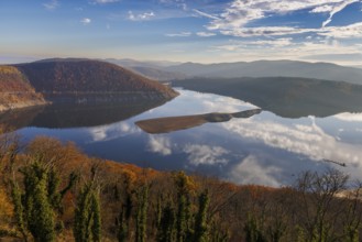 View of Ederstausee, Hesse, Germany