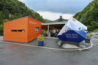 Main entrance from the salt mine, salt mine, Bex, Canton of Vaud, Switzerland