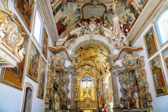 A fully preserved Baroque church of Bom Jesus de Matosinhos in the city of Congonhas, Minas Gerais,