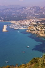 Top view, bay, Moraira, Costa Blanca, Spain
