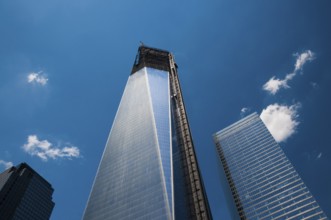 High-rise construction site, skyscraper construction, One World Trade Center, Freedom Tower, 9-11