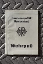 Official military passport, ID card for military service soldiers, military passport of the Federal