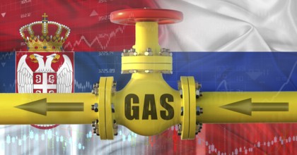 Russian gas export pipeline to Serbia. Gas exports from Russia to Serbia on financial chart