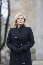 Julia Klöckner (President of the German Bundestag) in front of the Neue Wache after laying the