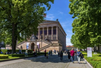The Old National Gallery on Museum Island, Berlin, Germany