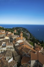 Picturesque mountain village overlooking the sea, Roquebrune, Roquebrune-Cap-Martin, near Monaco,